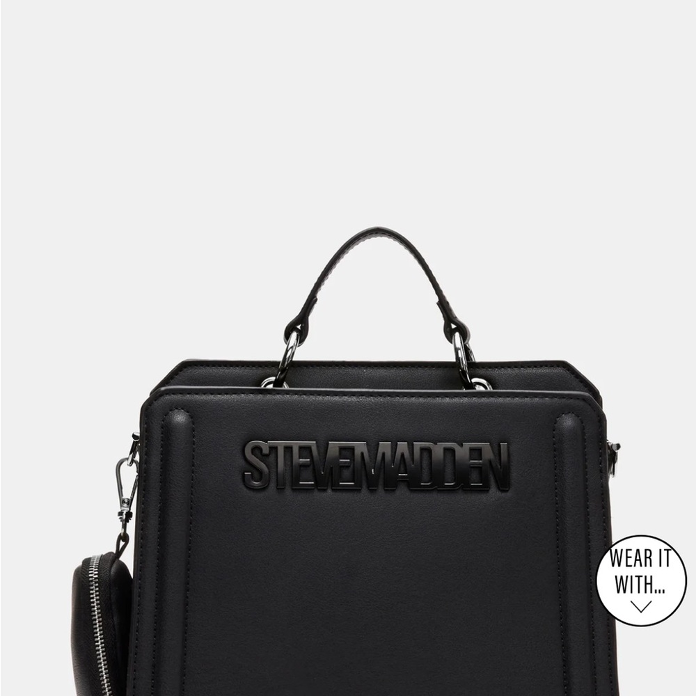 Steve Madden Evelyn Black Crossbody Bag